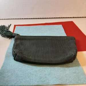 Mondrina Green Tasseled Clutch bag